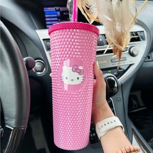 NEW Tik Tok Viral Hello Kitty Acrylic Studded Tumbler